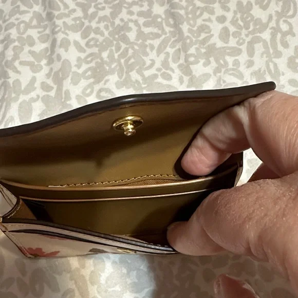 Coach Women's Wallet with Floral Design - Cream, Pink, Yellow - Picture 4 of 8